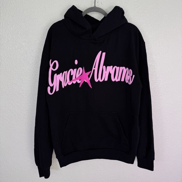 Gracie Abrams Hoodie Large The Secret Of Us Tour Concert Merch Black Star Cozy - Picture 1 of 9